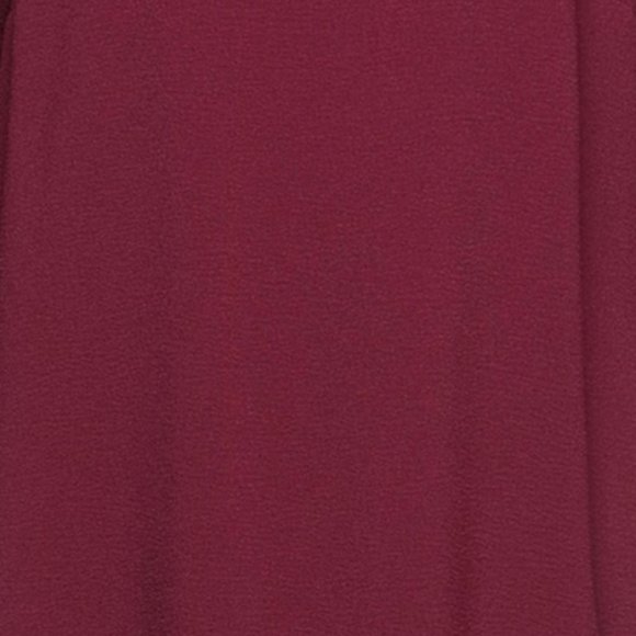 OTTOD'AME BURGUNDY CREPE MINI DRESS,  3/4 SLEEVES & POCKETS, STRAIGHT CUT SIZE 8 - Picture 6 of 7